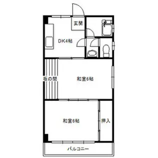 尾関ビル【302号室】の間取り