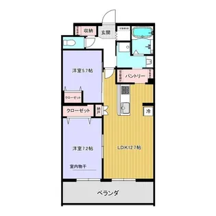 レジデンス グリシナ【3階】の間取り