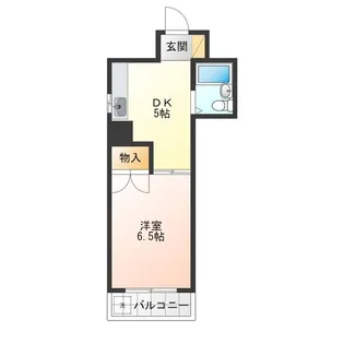 プチパレ【401号室】の間取り