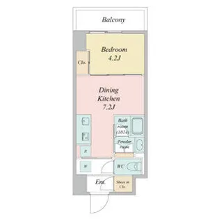 ブランシエスタ金山北【1205号室】の間取り