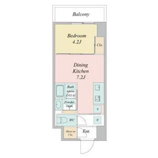 ブランシエスタ金山北【0204号室】の間取り