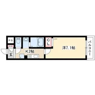 プリムローズマンション【1階】の間取り