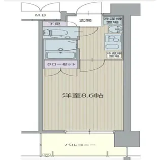 パルティーレ今池アネックス【902号室】の間取り