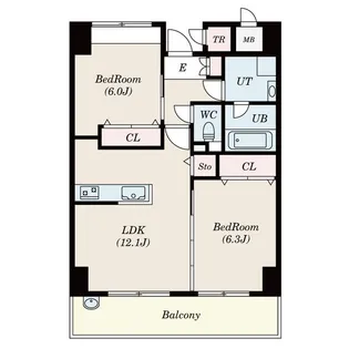 リンパクマンション【11階】の間取り