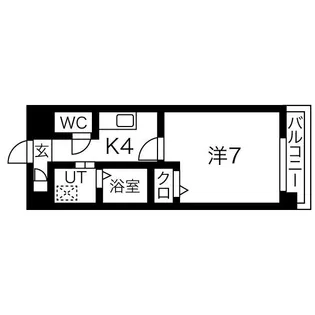 セオークス東山【1階】の間取り