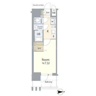 エスリード大曽根アヴェール【1403号室】の間取り