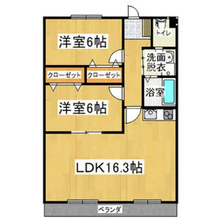 明宝マンション【3階】の間取り