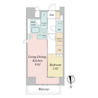 Conde葵一丁目(S-FORT葵一丁目)【0307号室】の間取り