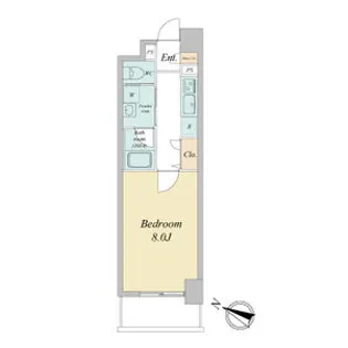 ルクレ大曾根【8階】の間取り