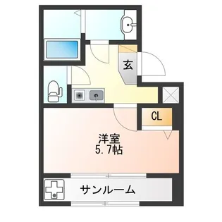 チャミー東山【4階】の間取り