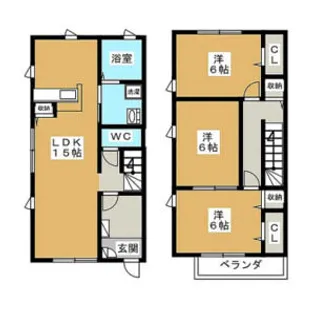愛知県名古屋市昭和区丸屋町5丁目【タウンハウス】の間取り