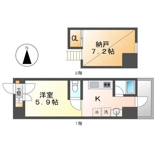 美Silent motoyama【603号室】の間取り