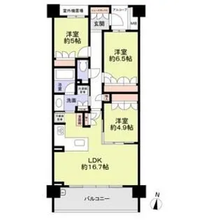 ザ・パークハウス 東山レジデンス【203号室】の間取り