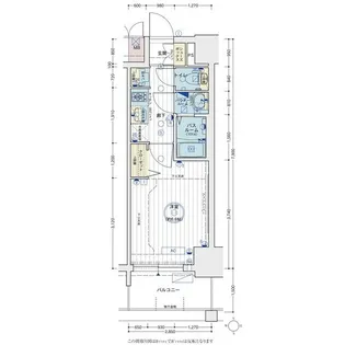 エステムコート名古屋グロース【1105号室】の間取り