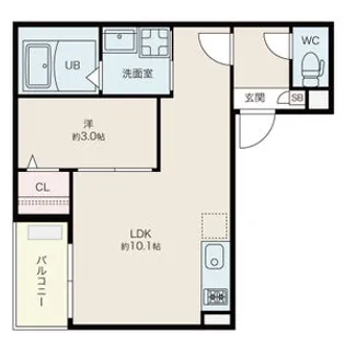 Jack obatachiyodaⅠ【303号室】の間取り