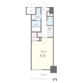 トレヴィ高岳【606号室】の間取り