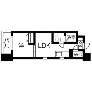 プラージュ大曽根【1階】の間取り