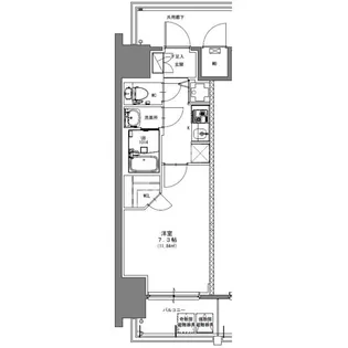 S-RESIDENCE浅間町駅前axial(アクシャル)【9階】の間取り