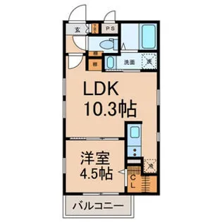 Cherim 庄内通【2階】の間取り