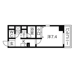 メルベーユ神田【3A号室】の間取り