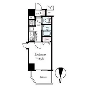 プレサンス泉シティアーク【505号室号室】の間取り