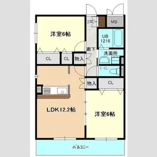 ミュラーユ【3階】の間取り