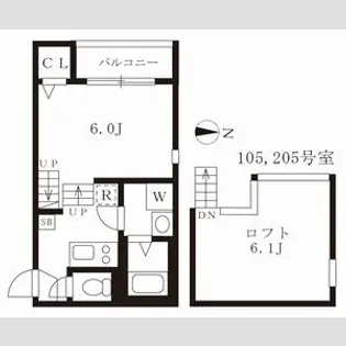 ディアコート浄心【1階】の間取り