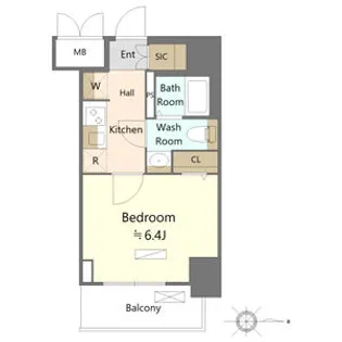 SHOKEN Residence名古屋NORTH【8階】の間取り