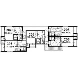 ヒロアーカ新守山【2階】の間取り
