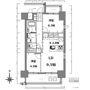 S-RESIDENCE亀島駅前blaze【2階】の間取り