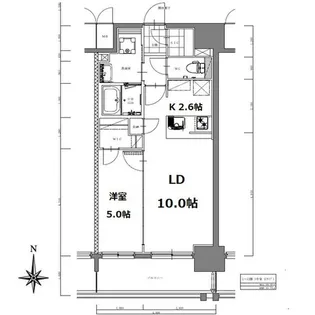 S-RESIDENCE亀島駅前blaze【2階】の間取り