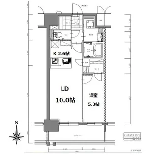 S-RESIDENCE亀島駅前blaze【5階】の間取り