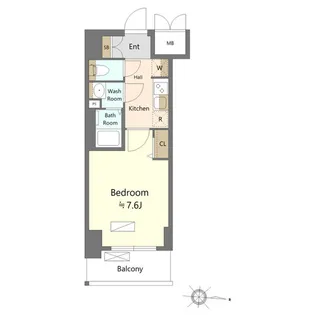 SHOKEN Residence名古屋<太閤通>【4階】の間取り