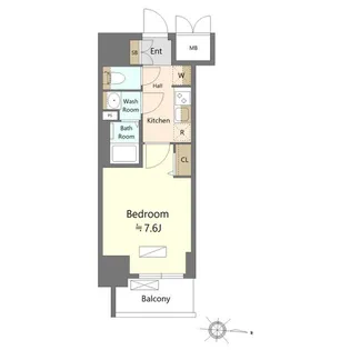 SHOKEN Residence名古屋<太閤通>【6階】の間取り