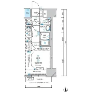 ディアレイシャス名古屋浄心【9階】の間取り