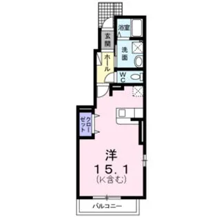 リオブローテ【1階】の間取り