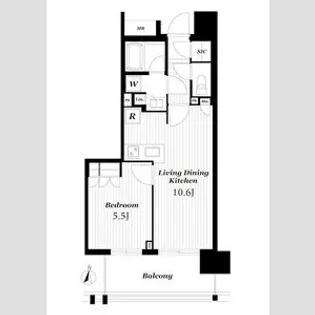 オープンレジデンシア泉【4階】の間取り