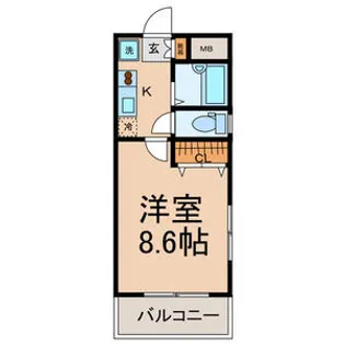 グランドハイツ21【7階】の間取り