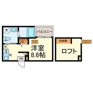フロースハイム【2階】の間取り