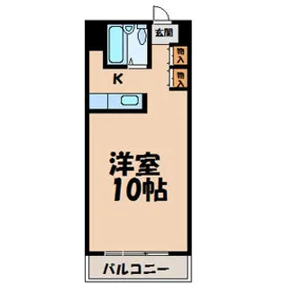 八晃ビル【408号室】の間取り