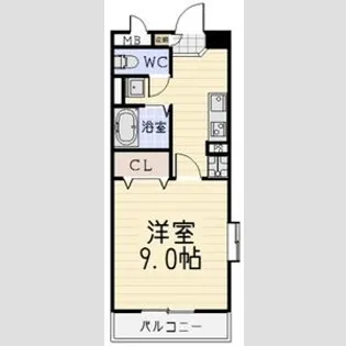 ヴィクトワール【2階】の間取り