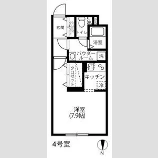 クレストタップ名古屋ウエスト【4階】の間取り