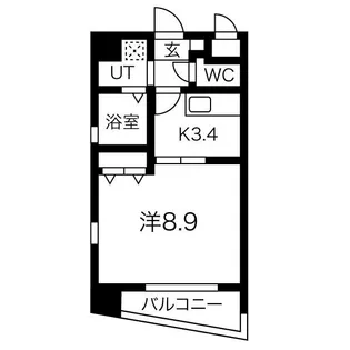 ル・シャンパーニュ【7階】の間取り