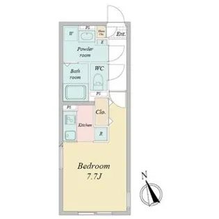 LUORE城西【4階】の間取り