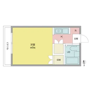 1Kの間取り画像