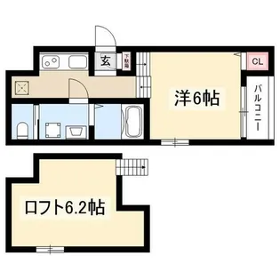 1Kの間取り画像