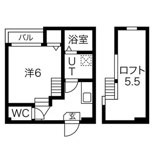 レンガースI【205号室】の間取り