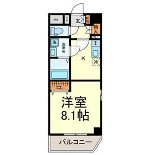 プランドール城見通【3階】の間取り