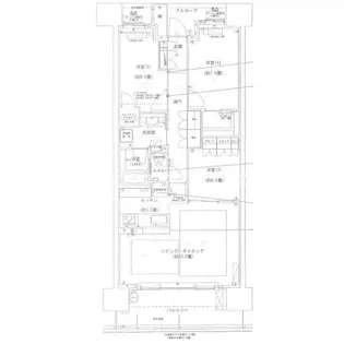 パークホームズ白壁四丁目【1402号室】の間取り