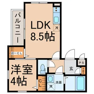 LeoAries【2階】の間取り